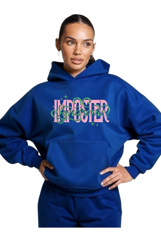 Unisex Imposter Colorful Custom Printed Cotton Oversize Hooded Sweatshirt