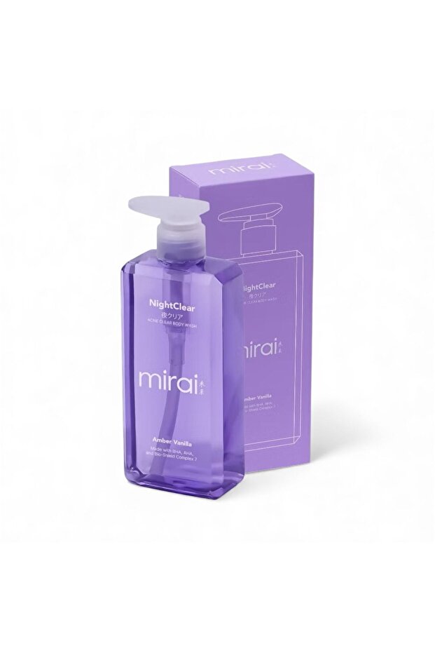 Miria night clear amber vanilla acne clear body wash