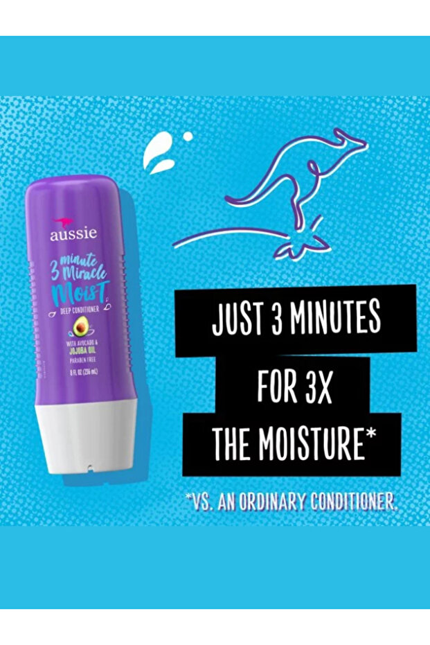 3 Minute Miracle Moist with Avocado & Australian Jojoba Oil, 236ml each - 3