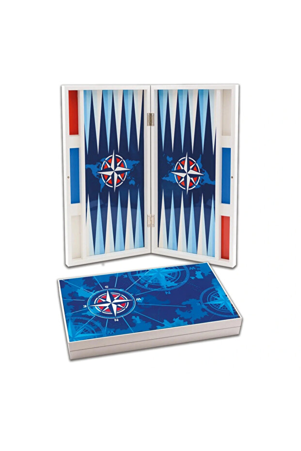 طاولة أنيقة لامعة بلون الأزرق السماوي - 1