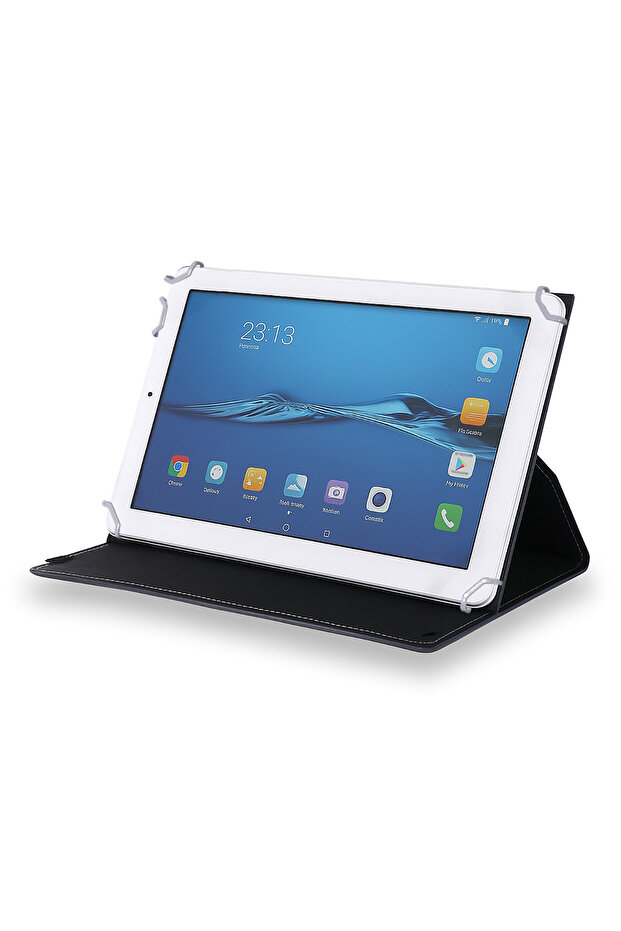 Hi-Lvel HLV-T801 - حافظة تابلت متوافقة مع التابلت مقاس 8 بوصة مع حامل + واقي شاشة نانو - 4