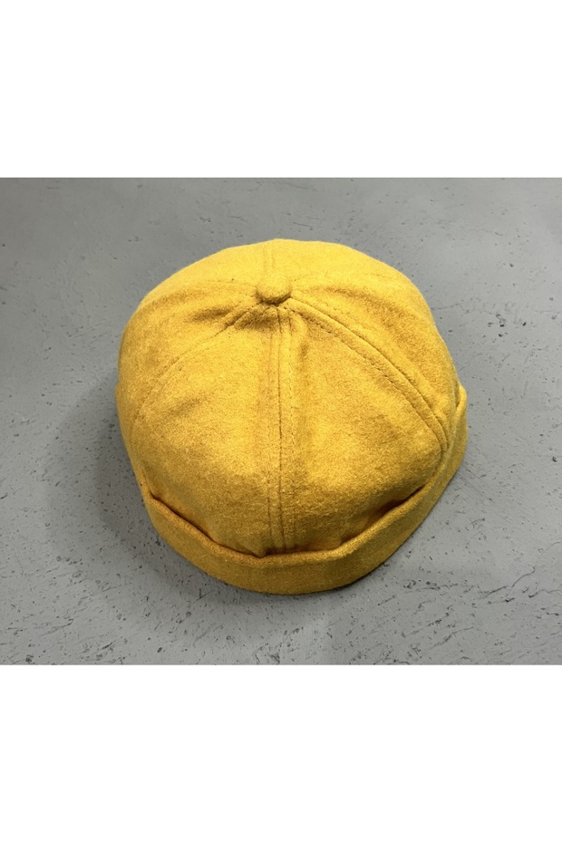 Yün Dokulu Unisex Balıkçı Şapka – Vintage Docker Model - Astarlı - Cırtlı - 2