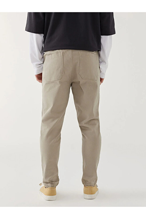 XSIDE Bej Standart Kalıp Gabardin Erkek Pantolon - 3