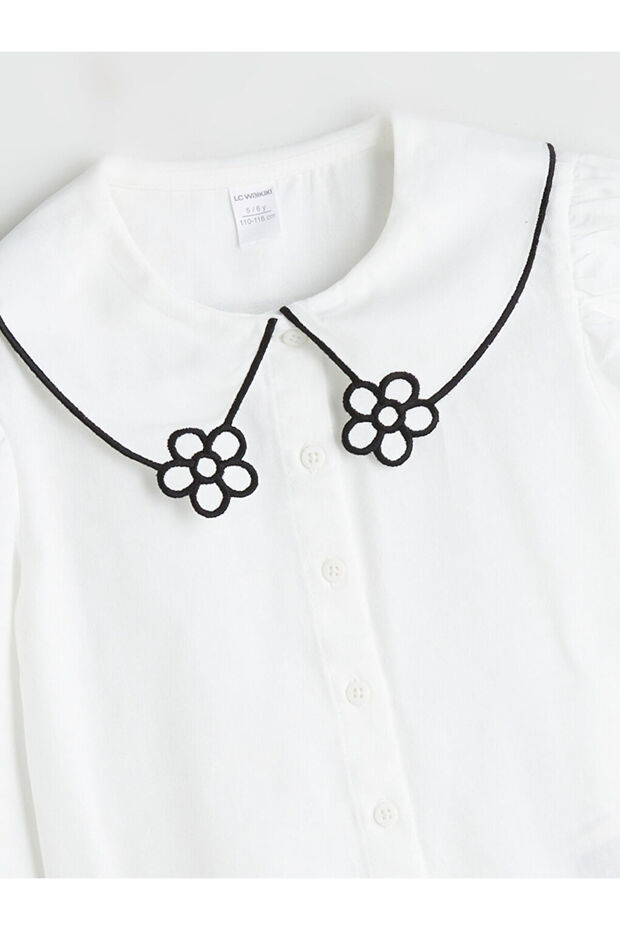 Bebe Yaka Kız Çocuk Gömlek - 4