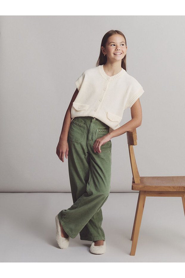 Create Your Style from Uzg Store | Wideleg Girls' Velvet Trousers