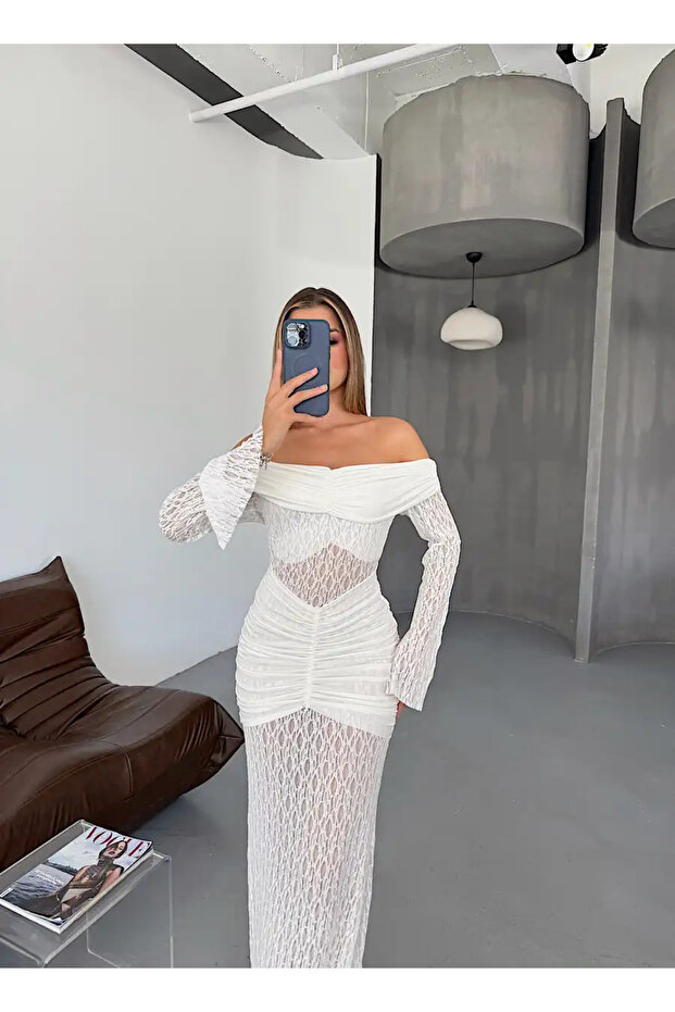 Premium Dantelli elbise - 3