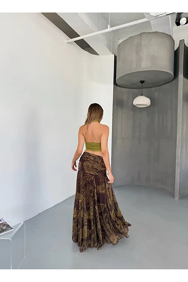 تنورة بنمط شال فاخرة - 4