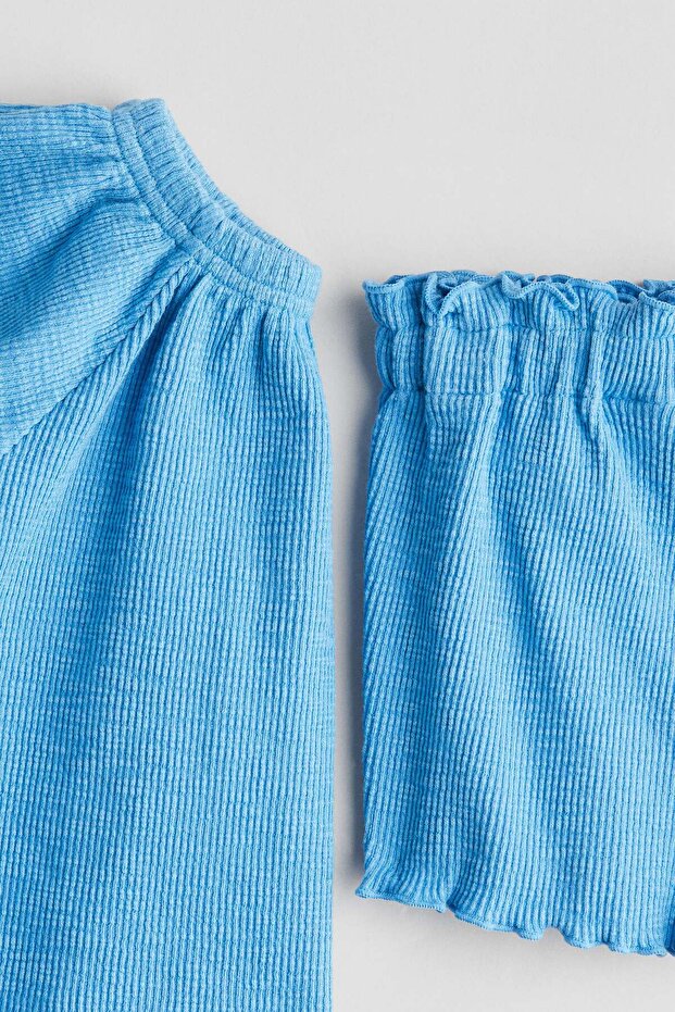 طقم جيرسي مضلع مكون من قطعتين - 2