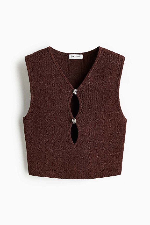 Knitted vest top