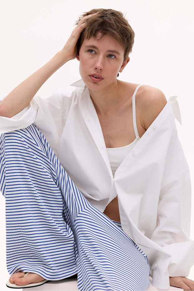 بنطلون برباط مضلع - 2