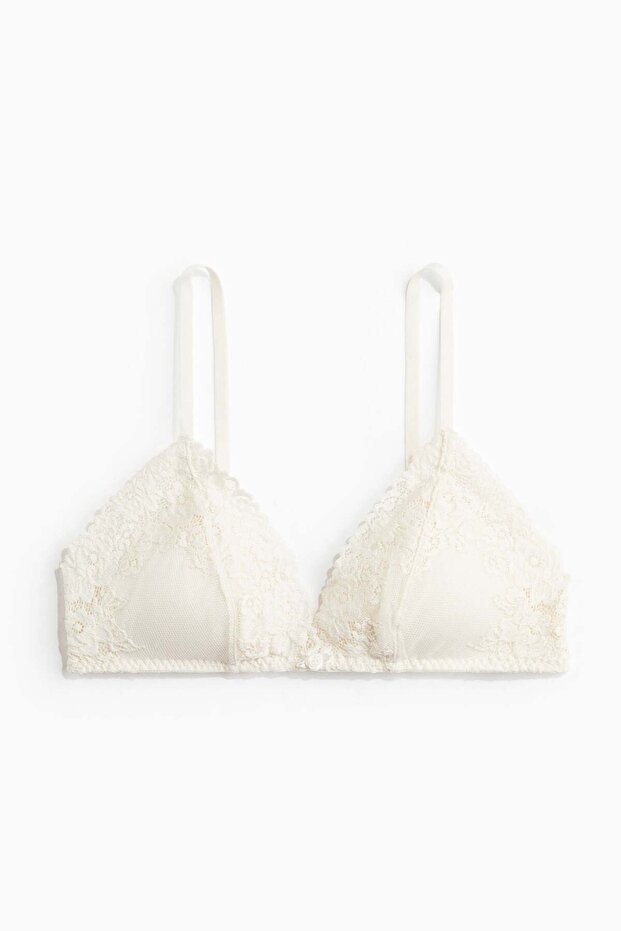 حمالة صدر مبطنة من الدانتيل الناعم - 5