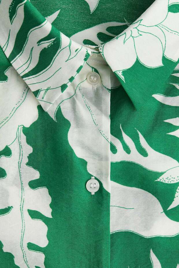 قميص قصة فضفاضة منقوش - 5