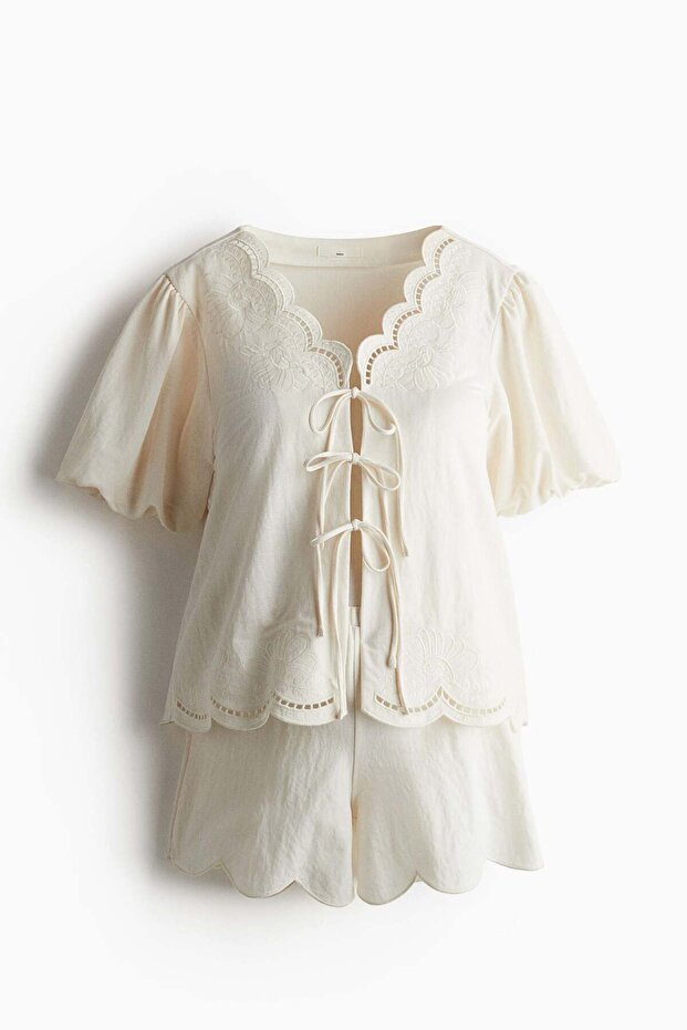 MAMA 2-piece scalloped set