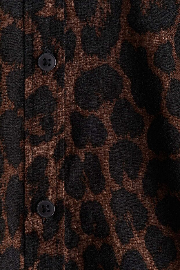 بلوزة من مزيج الكتان - 3