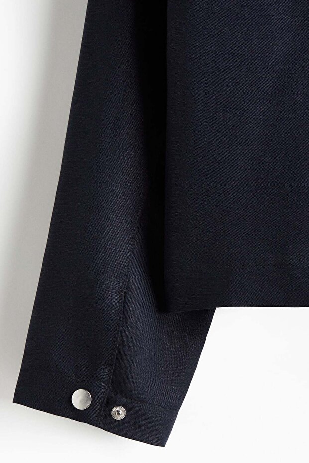 سترة من مزيج الكتان بقصّة عادية - 8