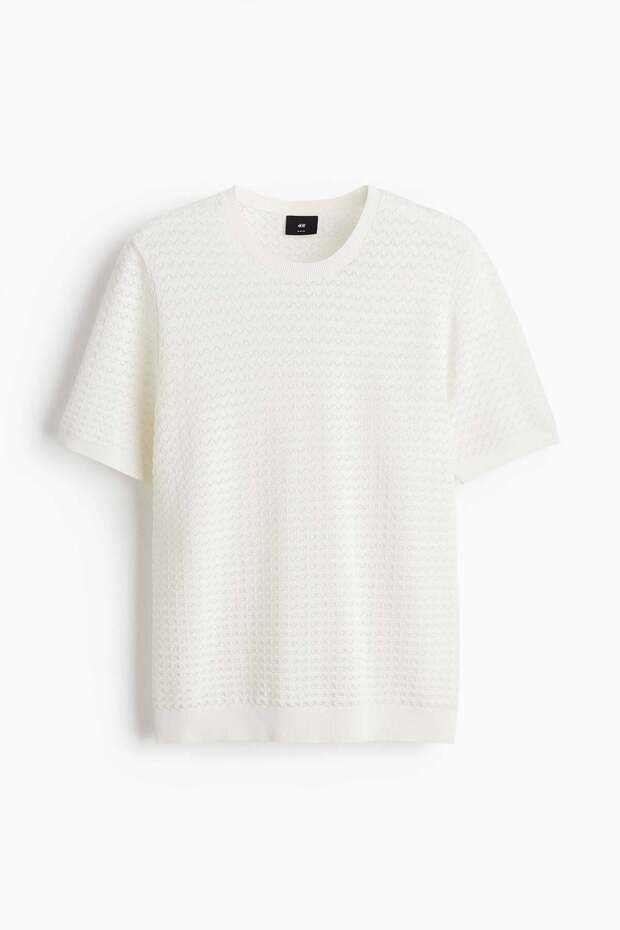 Slim Fit Knitted T-shirt