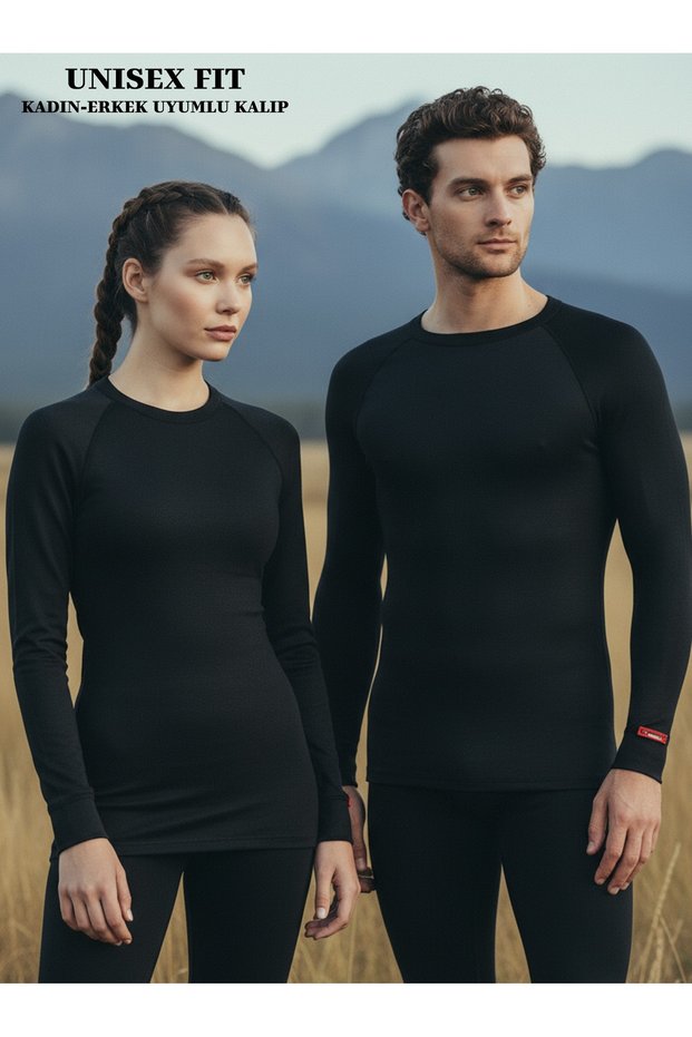 Arctic Long Sleeve Round Neck Unisex Thermal Underwear'For Skiing Outdoor and Daily Winter Use'