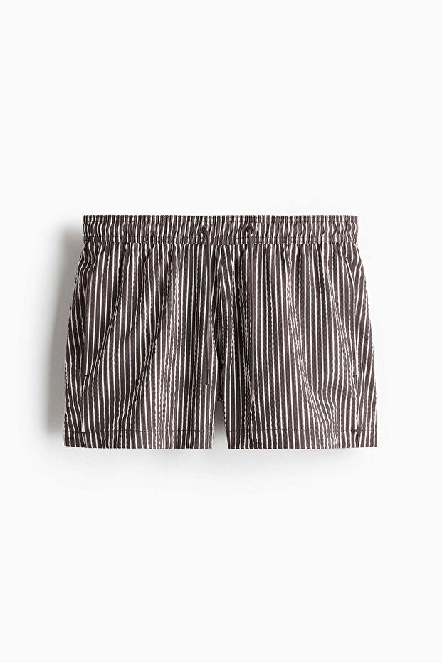 Seersucker swim shorts