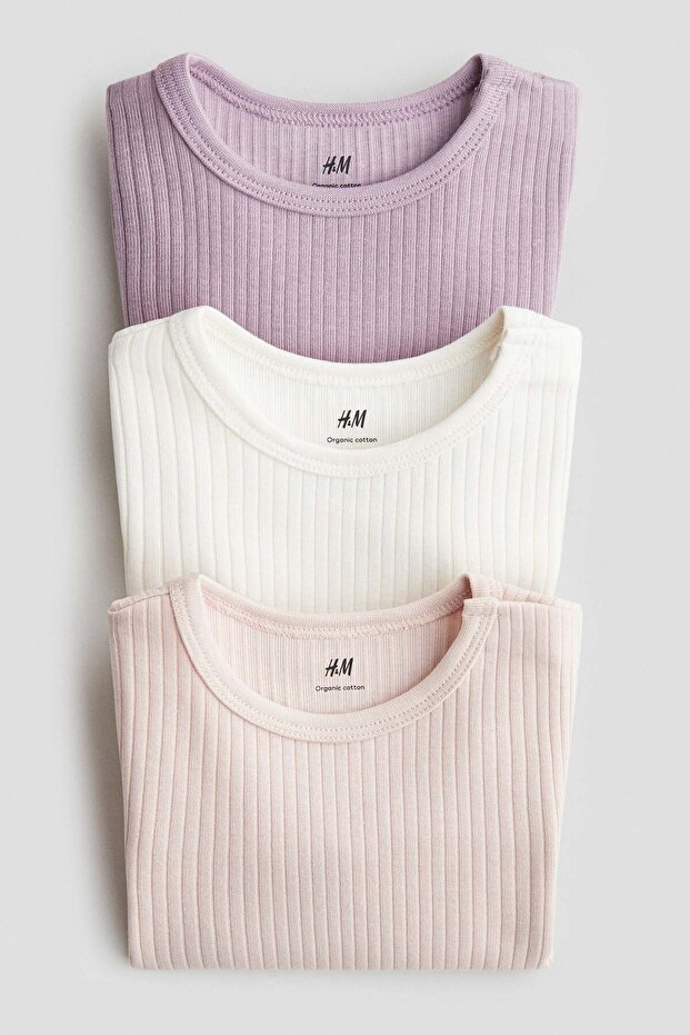 مجموعة من 3 بدلات جسم مضلعة - 2