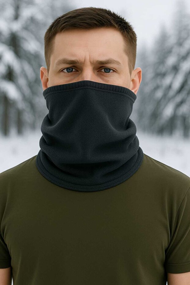 Fleece Beanie Neck Collar - 2