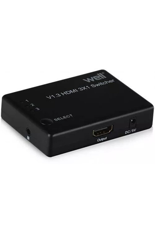 HDMI Switch 3 inputs FullHD V1.3 with remote control - 1