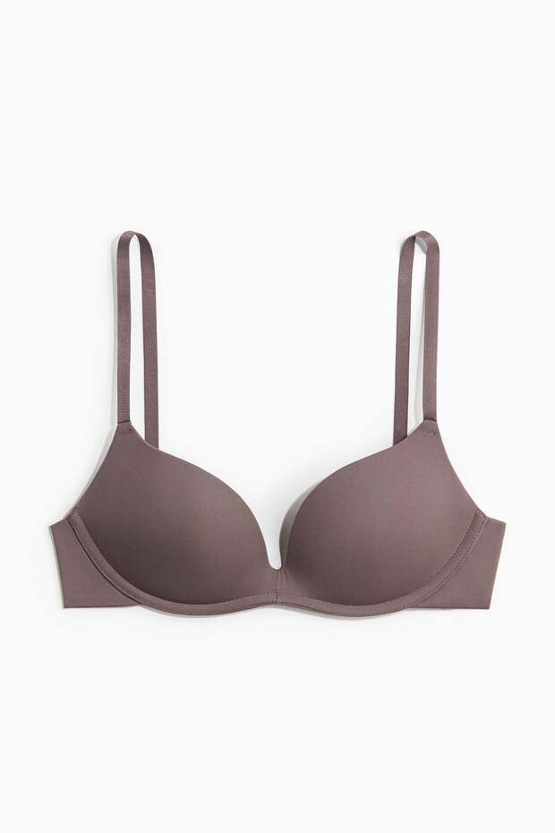 Non-wired microfibre push-up bra - 5