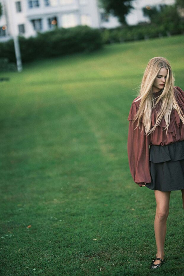 Flared mini skirt - 2