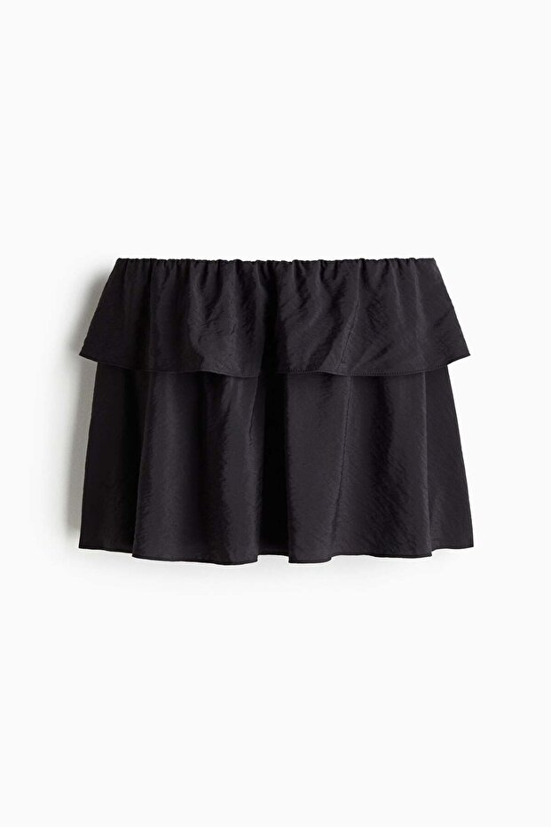 Flared mini skirt - 5