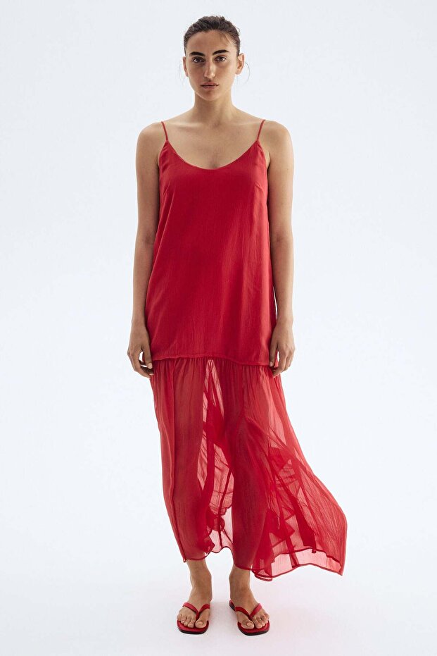 Long chiffon dress