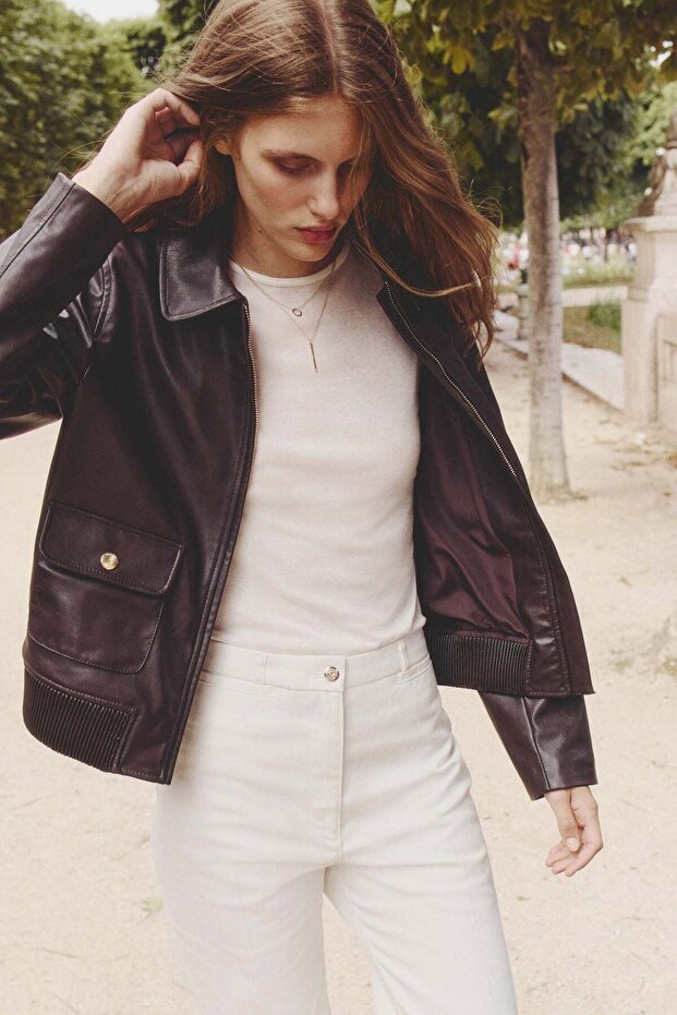 بنطلون واسع من قماش التويل - 2