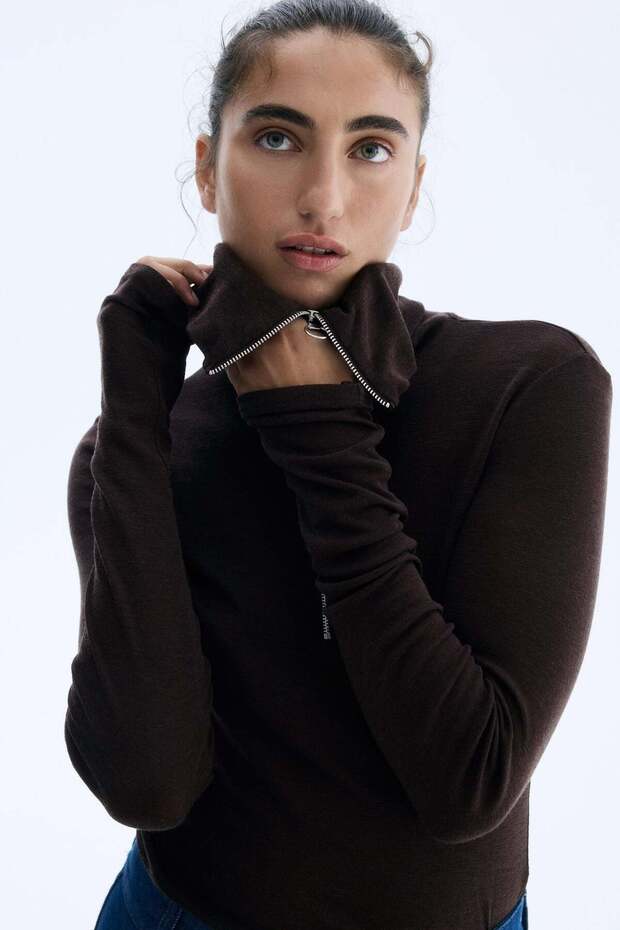 بلوزة صوفية بسحاب - 5