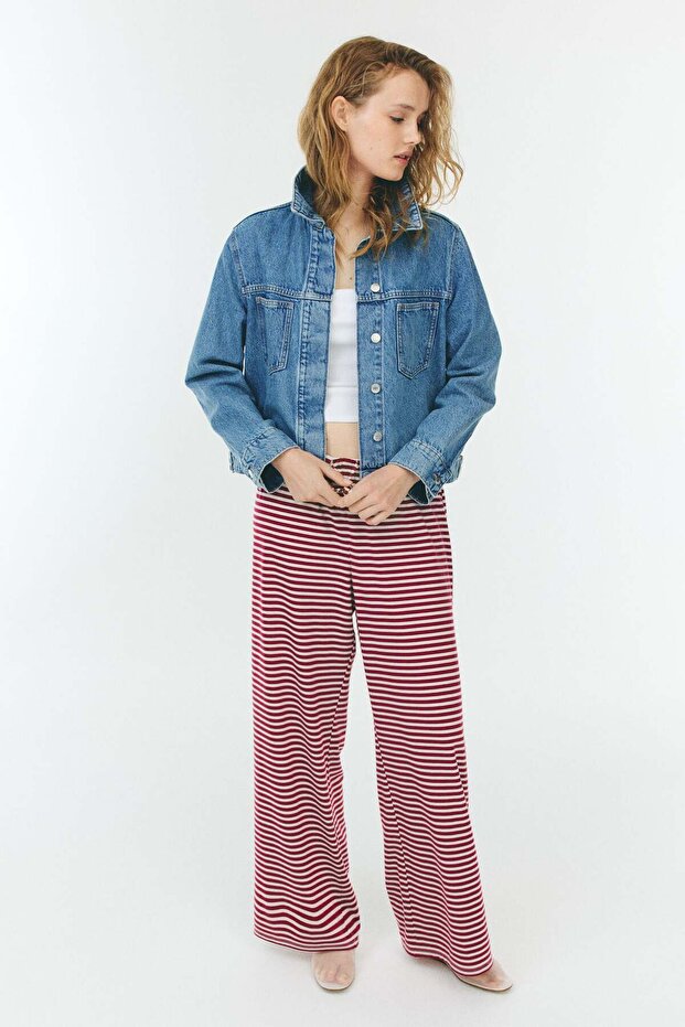 بنطلون مستقيم برباط - 4