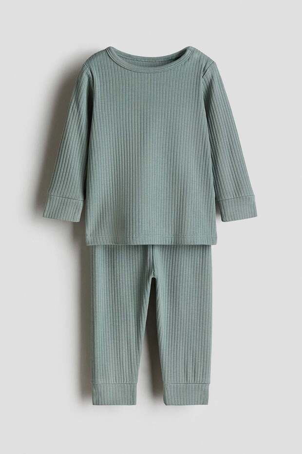 Ribbed cotton set
