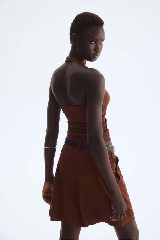 Halterneck vest top