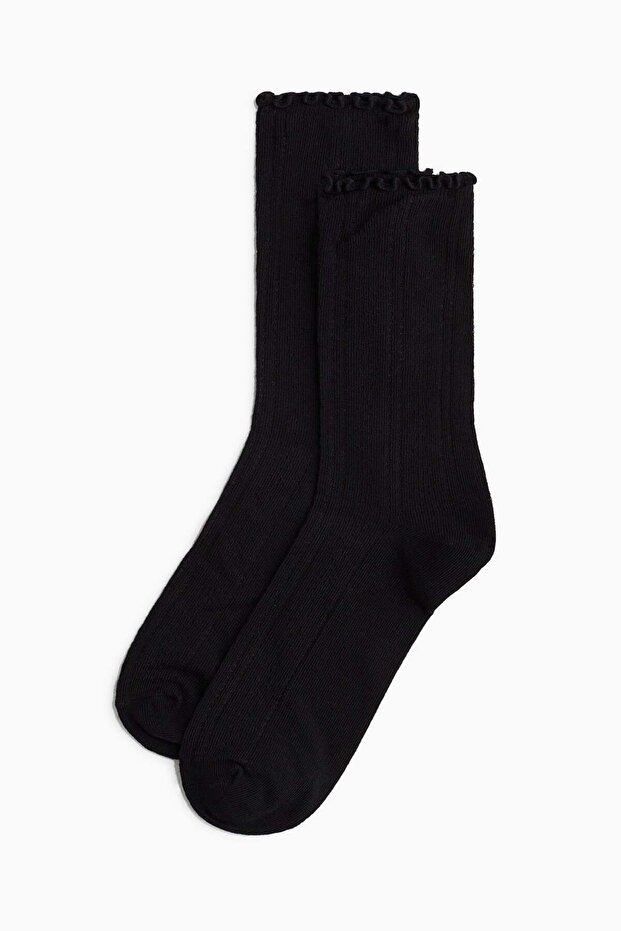 3-pack pointelle-knit socks - 3