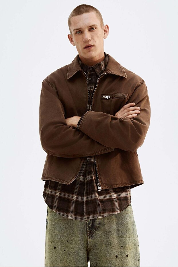 Regular Fit Canvas jacket - 1