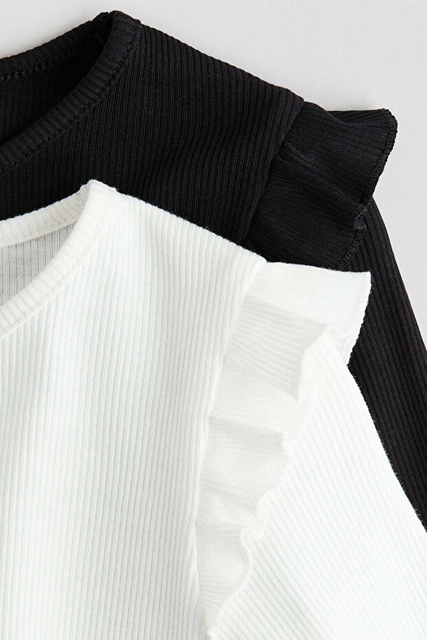 قطعتان من القمصان القطنية المضلعة - 2