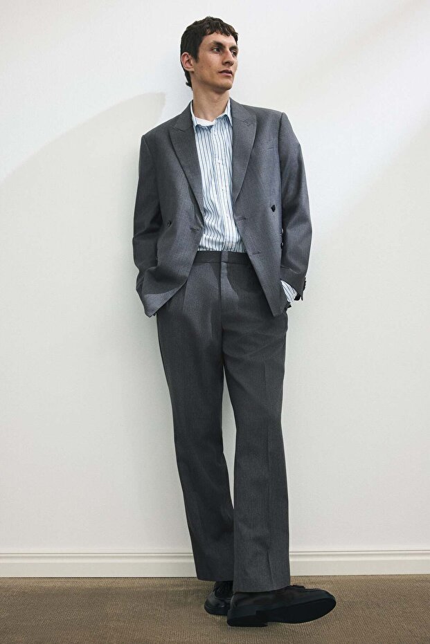 سترة قصة مريحة بأزرار على الجهتين - 2