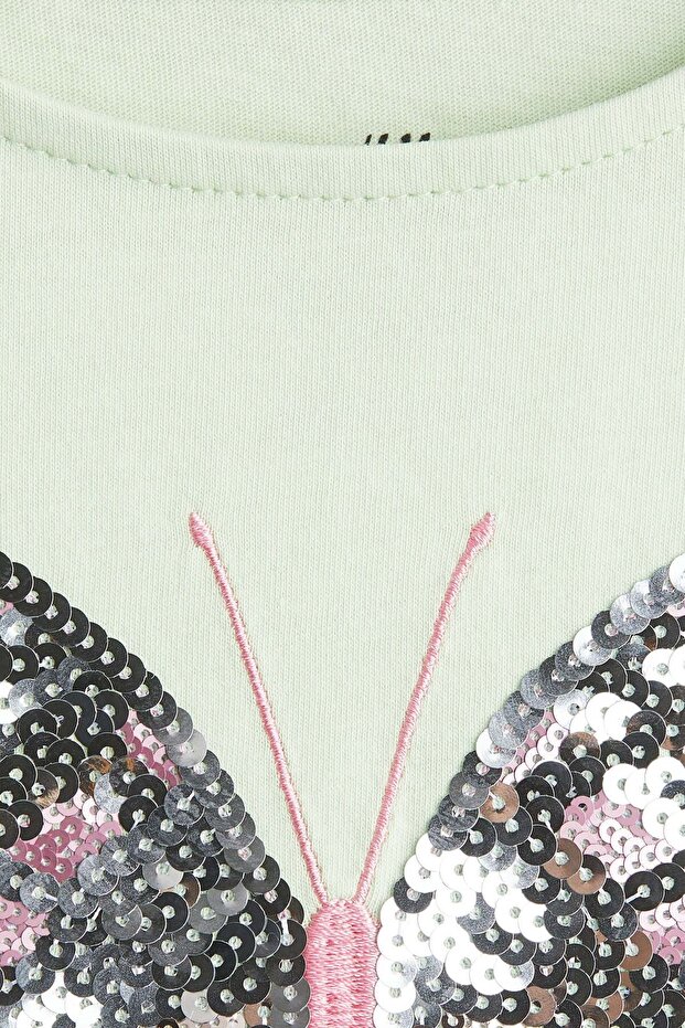 Sequin-motif top - 1