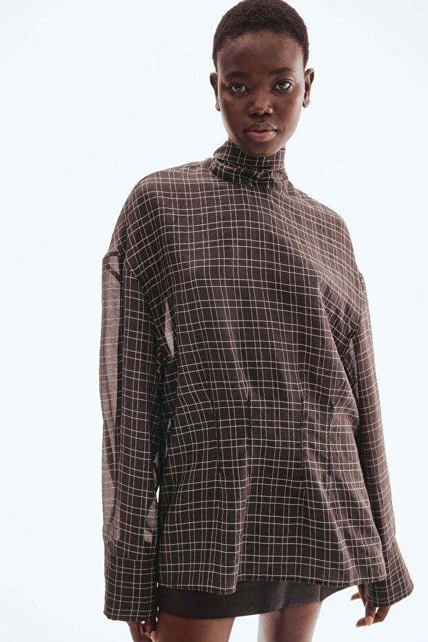 Bow-collar blouse - 6