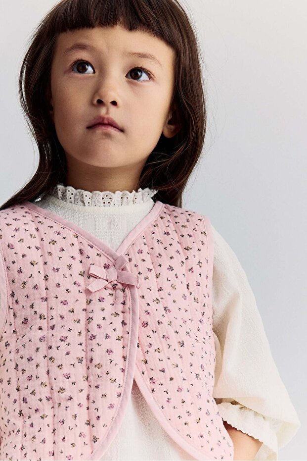 Quilted muslin waistcoat
