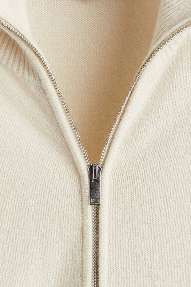 كارديجان صوف بقصّة عادية مع سحّاب - 3