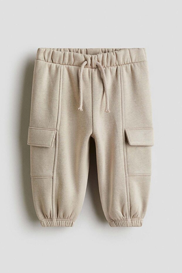 Brushed-inside cargo joggers - 1