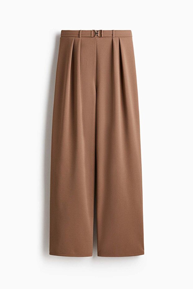 Buckle-detail tailored trousers