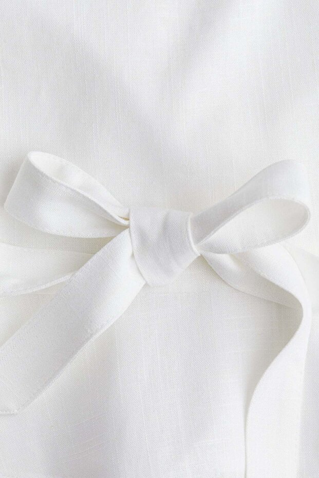 بلوزة من مزيج الكتان - 4