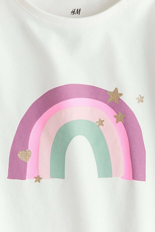 Printed jersey top - 2