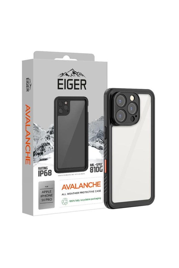 Αβάλανς Θήκη iPhone 16 Pro Μαύρη
