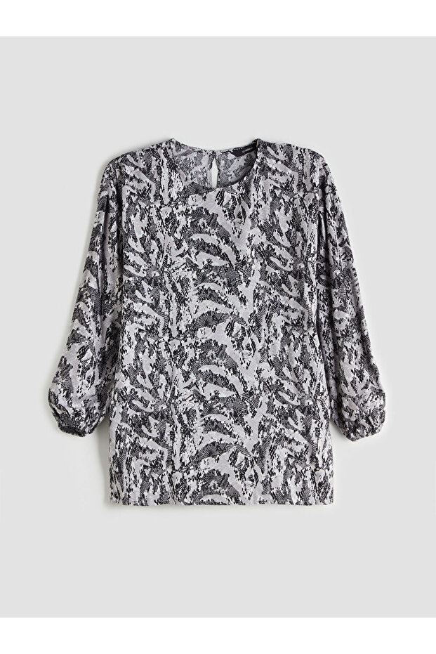 طاقم الرقبة منقوشة بلوزة - 5