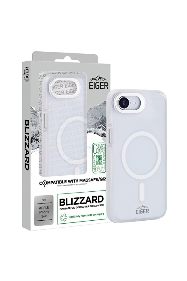 Husa Blizzard Magsafe GRS iPhone 16e Alb - 1