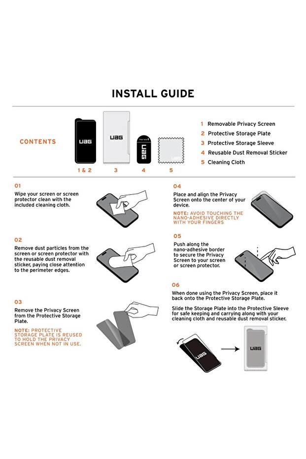 Folie Removable Privacy iPhone 16 Pro - 8